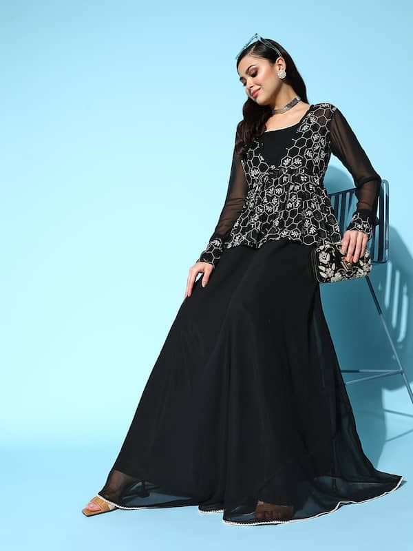 Buy Black Dresses for Women by HELLO DESIGN Online | Ajio.com-hautamhiepplus.vn