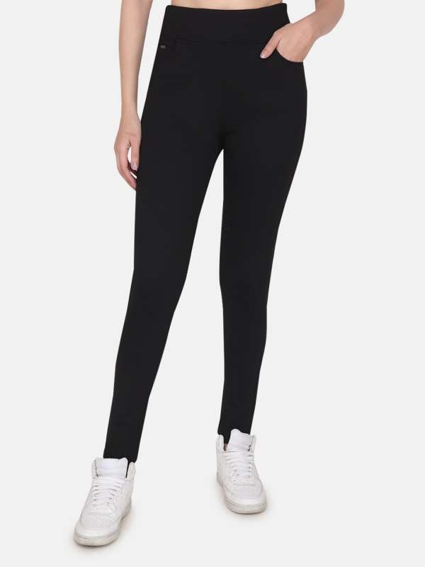 Buy SHOW OFF Women's Black Cotton Solid Jeggings Online at Best Prices in  India - JioMart.