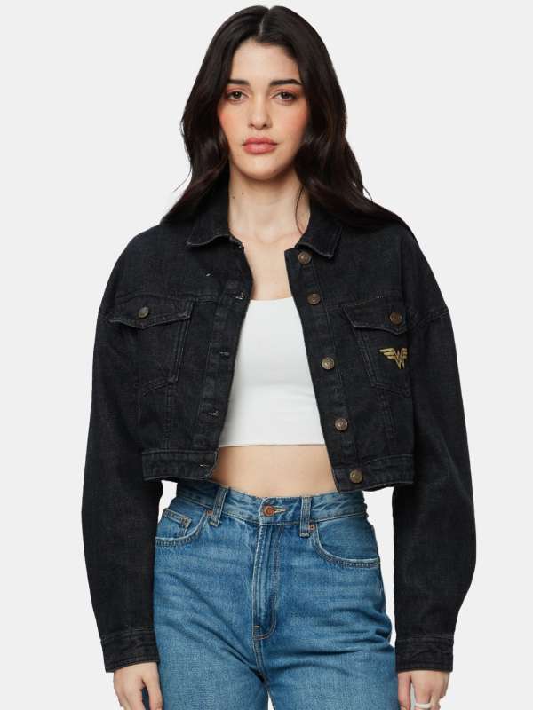 Denim jackets for 2024 womens online myntra
