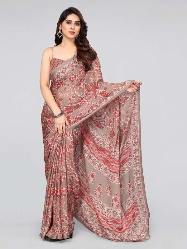 Myntra floral deals saree