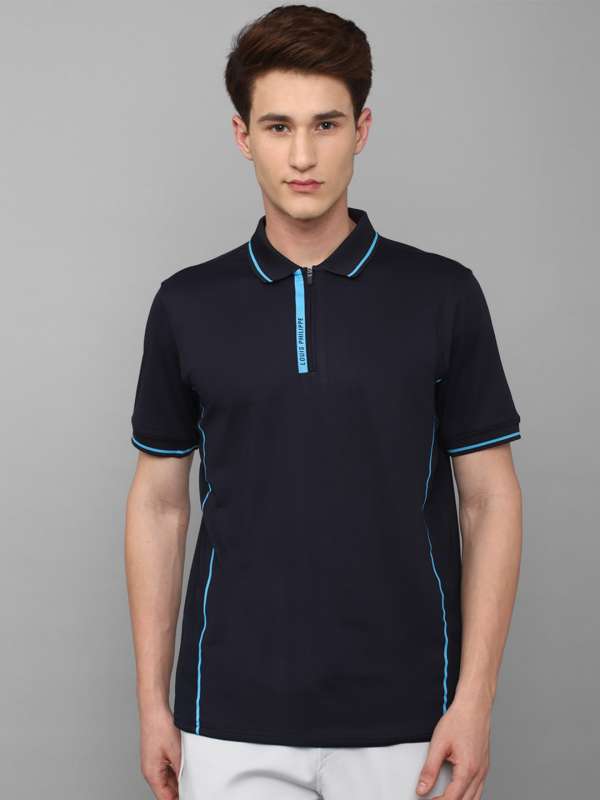 Louis Philippe Navy Solid Polo Collar T Shirt 9729059.htm - Buy Louis  Philippe Navy Solid Polo Collar T Shirt 9729059.htm online in India