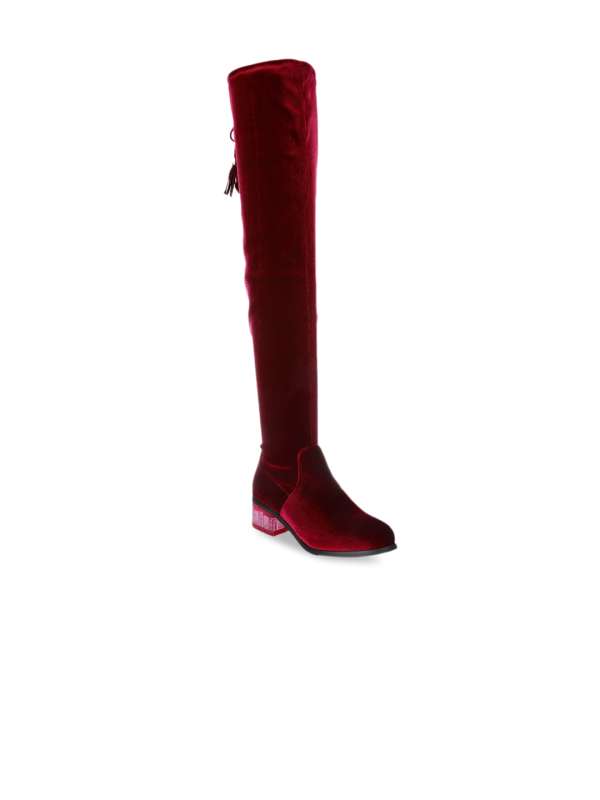 Buy knee length sales boots online india