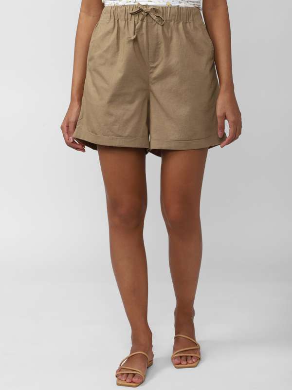 Women Khaki Shorts Buy Women Khaki Shorts online in India