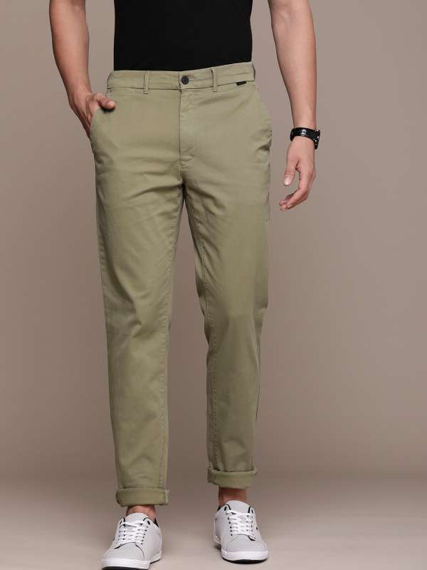 Buy Calvin Klein Men Beige Modern Twill Casual Trousers  NNNOWcom