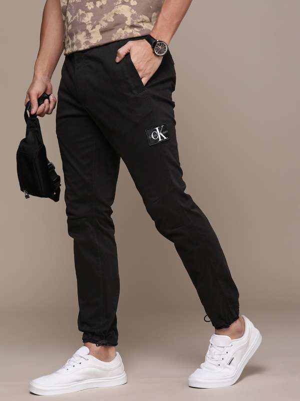Calvin Klein Jeans UTILITY BELT WOVEN PANT - Trousers - ck black/black -  Zalando.de
