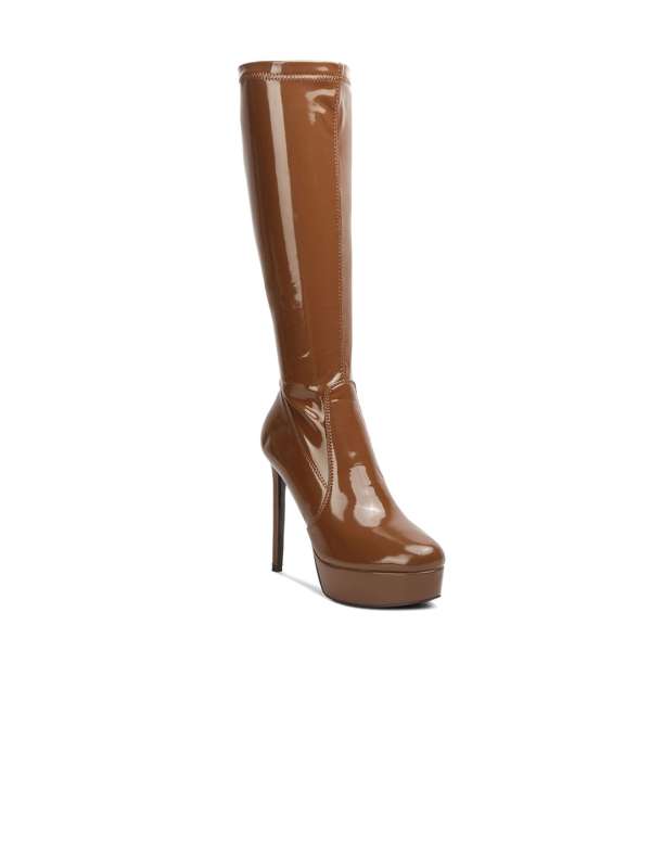 Brown Calf Length Boots 3715017.htm Buy Brown Calf Length Boots 3715017.htm online in India
