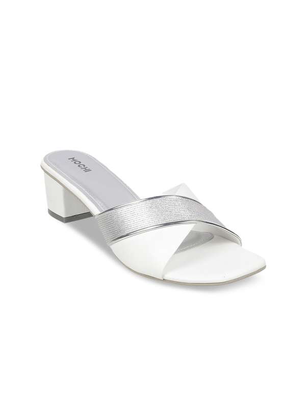 White best sale heels myntra