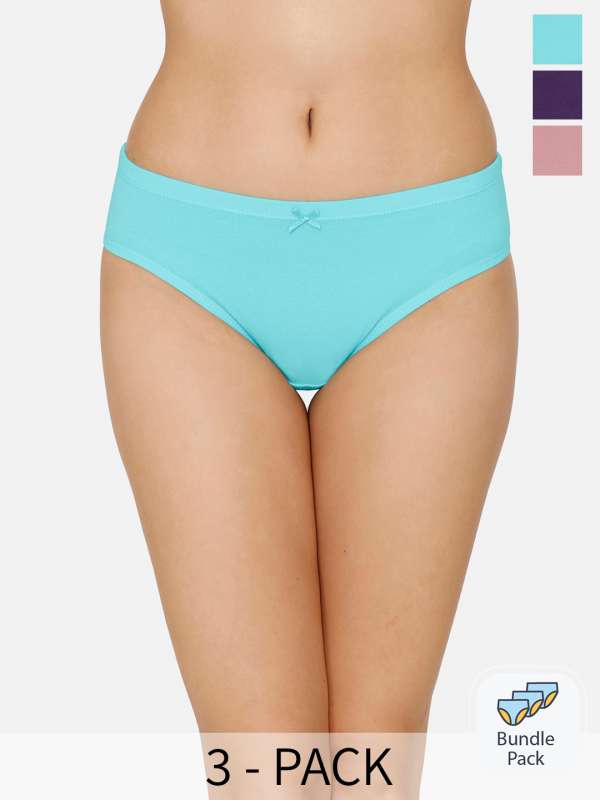 Amante women's 3 Piece bikini panty online--Dark assorted
