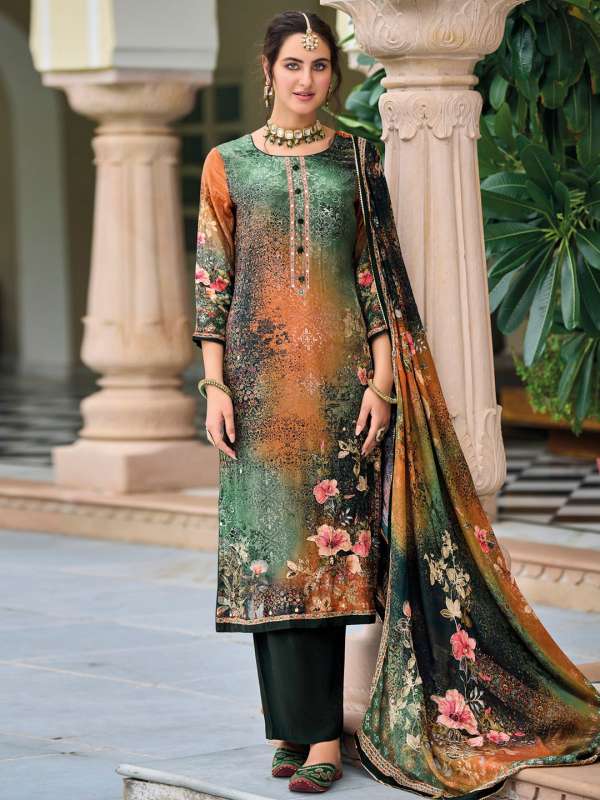 Crepe churidar clearance material online shopping