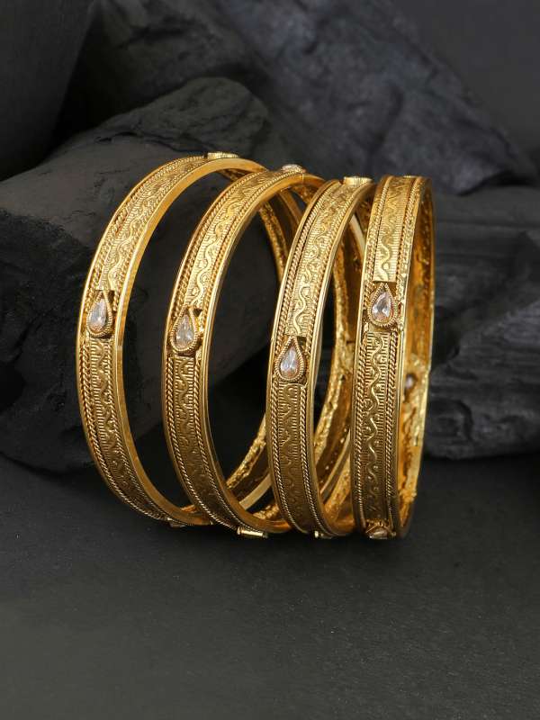 Copper bangles with gold plating sale