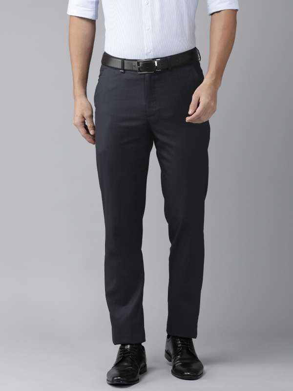 Buy Van Heusen Grey Slim Fit Self Pattern Trousers for Mens Online  Tata  CLiQ