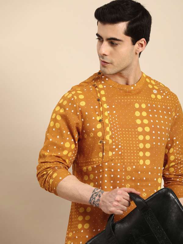 Mens kurta neck design discount
