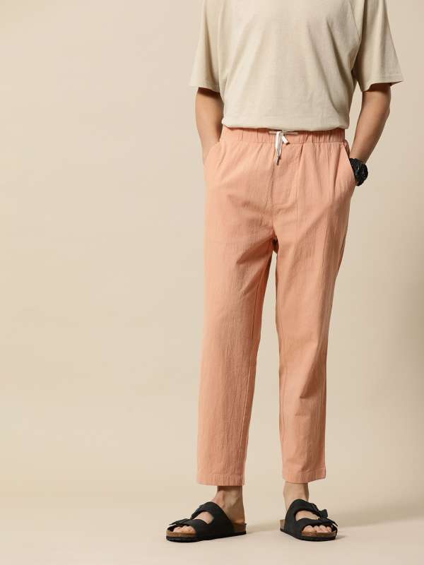 Brand rose pink chanderi silk pants for Women | Priya Chaudhary