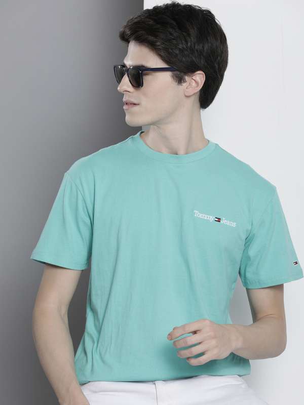 Tommy hilfiger turquoise cheap shirt