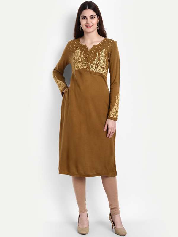 Woollen kurtis myntra top