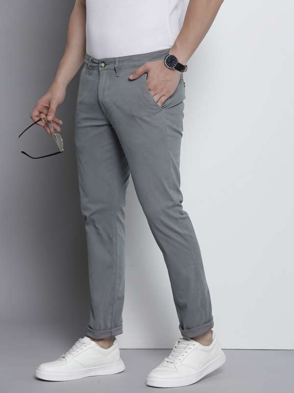 Buy Men Grey Solid Regular Fit Formal Trousers Online  235856  Peter  England