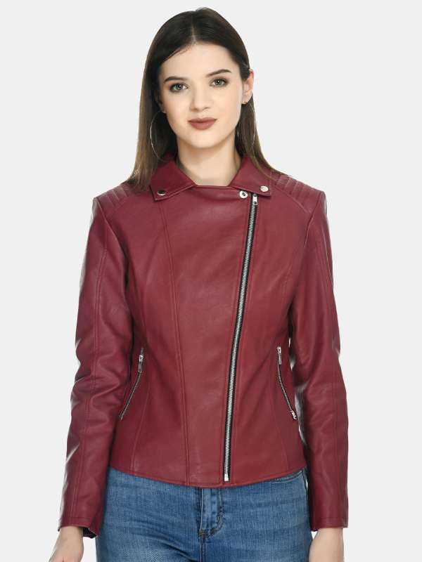 Leather jackets for clearance womens online india