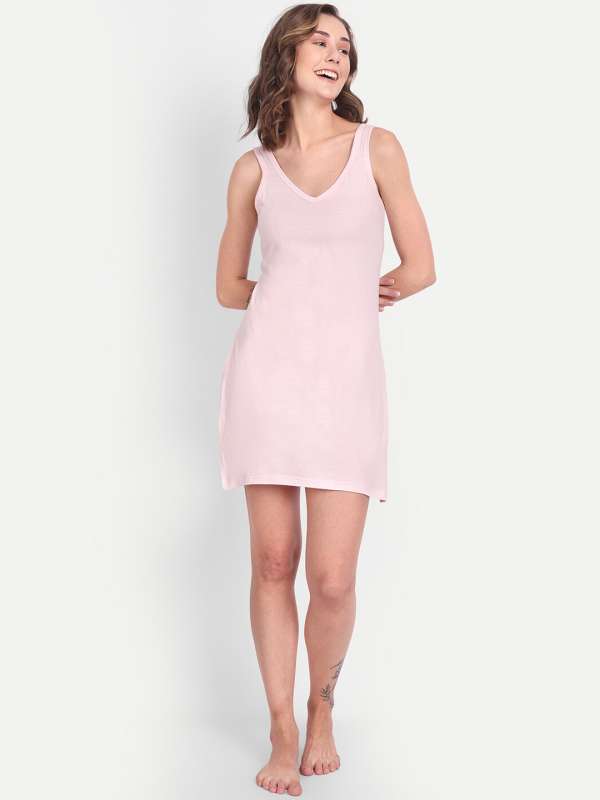 Coreal Full Slip For Women Under Dress Adjustable Spaghetti Strap Knee  Length Slips Undergarment Nightwear at  Women's Clothing store