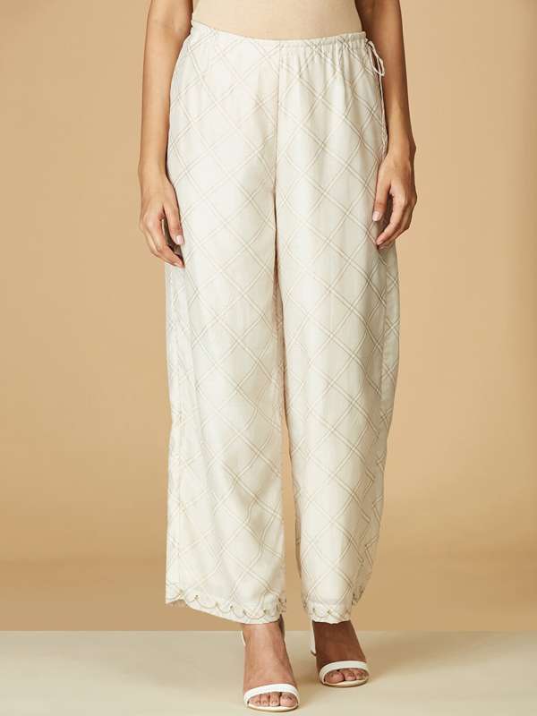 Fabindia white palazzo top