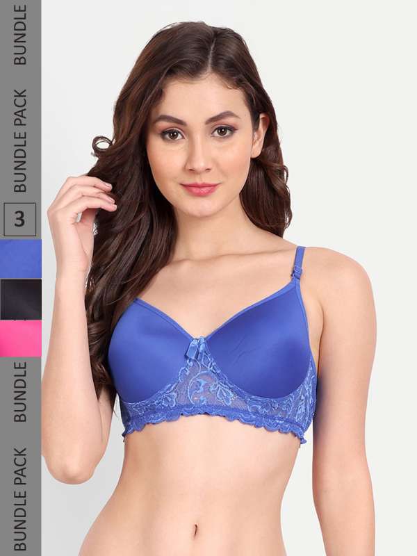 Buy LOVE BEAUTY Women Cotton Non Padded Front Open Bra Combo Pack of 3  Online at Best Prices in India - JioMart.