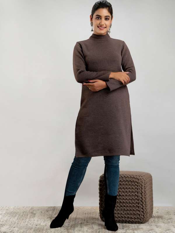 Woolen kurtas myntra hotsell