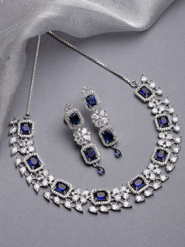Navy blue jewelry sets online top