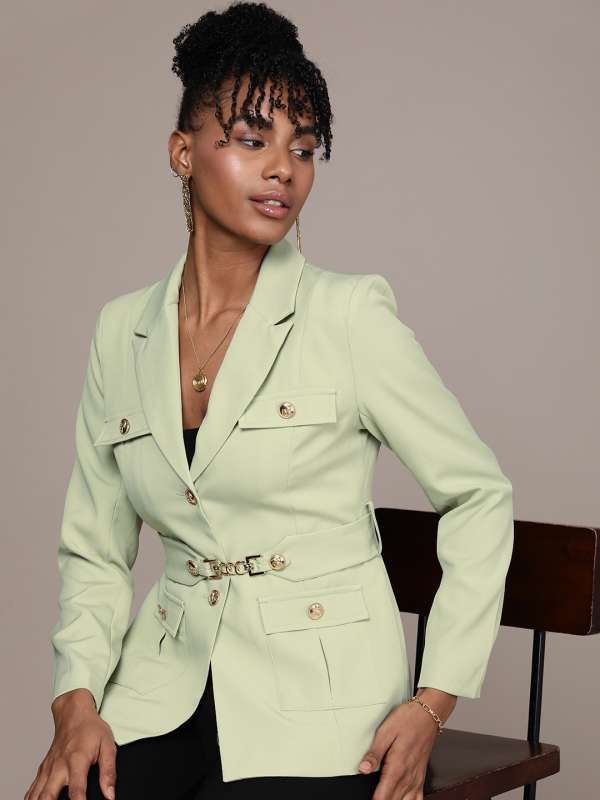 Sage green blazer clearance womens