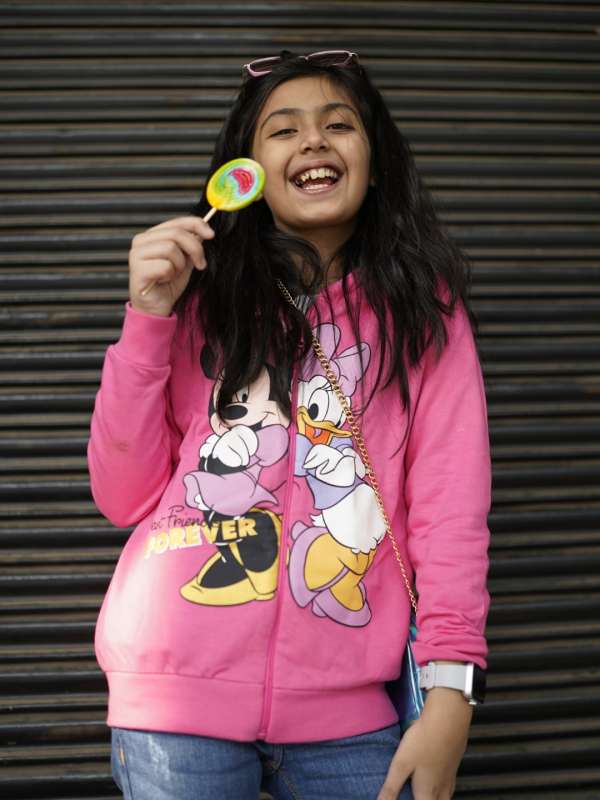 Pink Kids Girls Winter Wear Hoodies Sweatshirts Buy Pink Kids Girls Winter Wear Hoodies Sweatshirts online in India