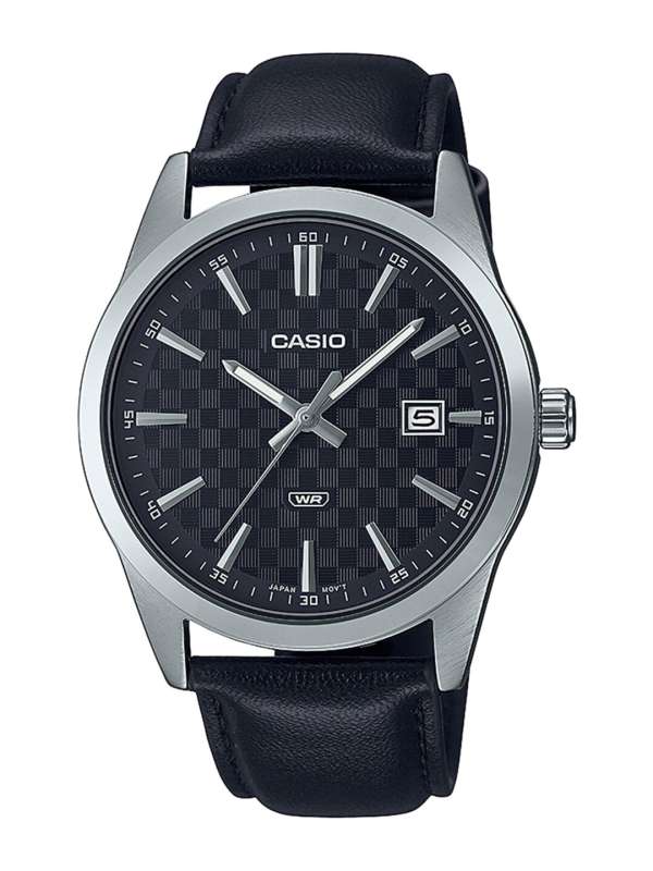 Casio watches hotsell leather strap price