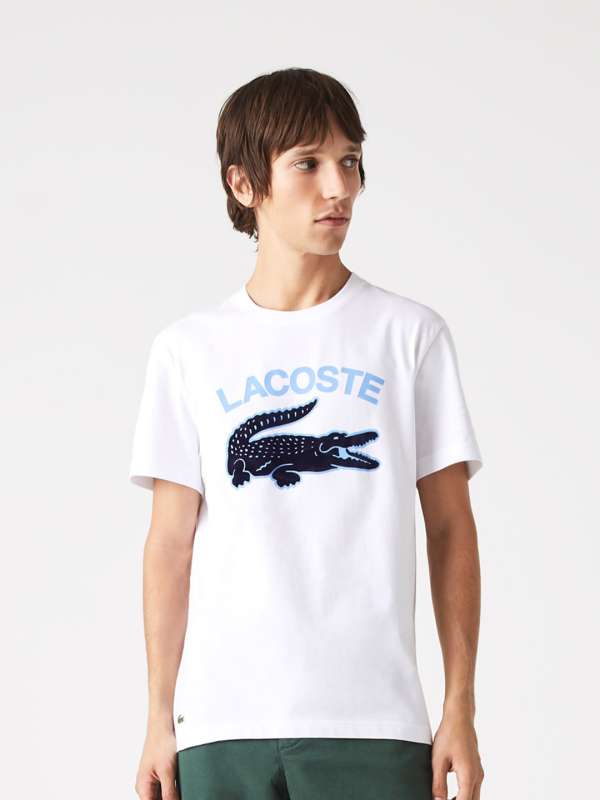 Lacoste - Cotton Jersey Print T-Shirt - White XL