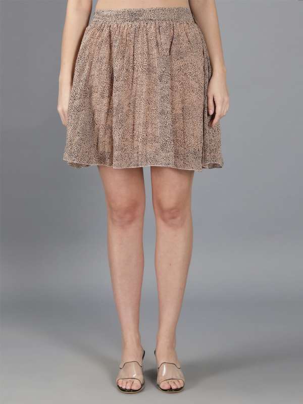 Flared skirts online myntra discount