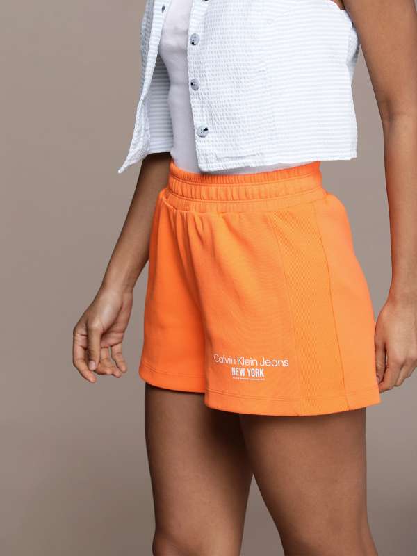 Orange calvin discount klein shorts