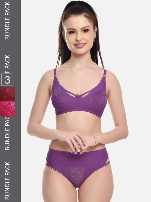 Buy Purple Lingerie Sets for Women by AROUSY Online