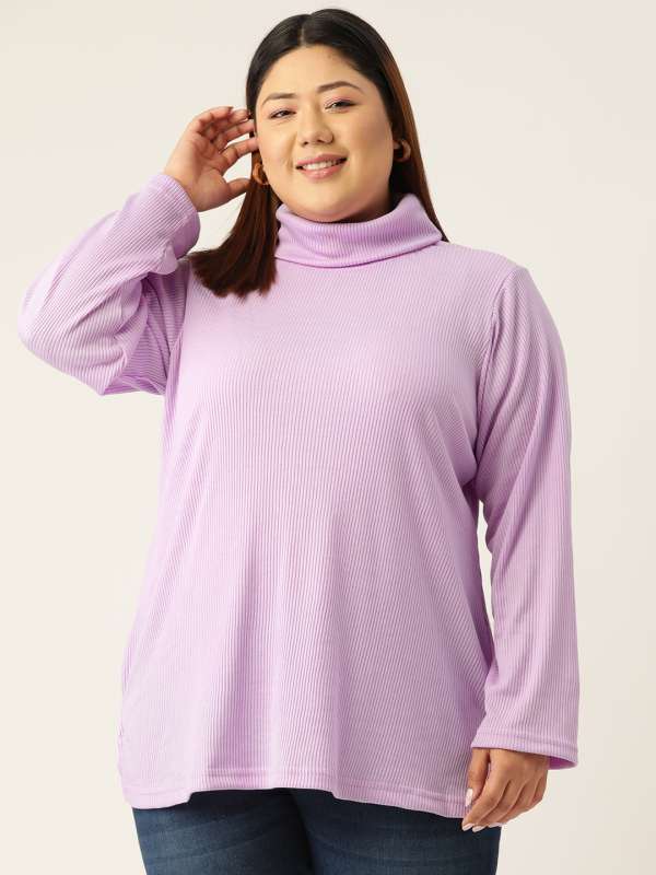 Turtle neck tops clearance myntra