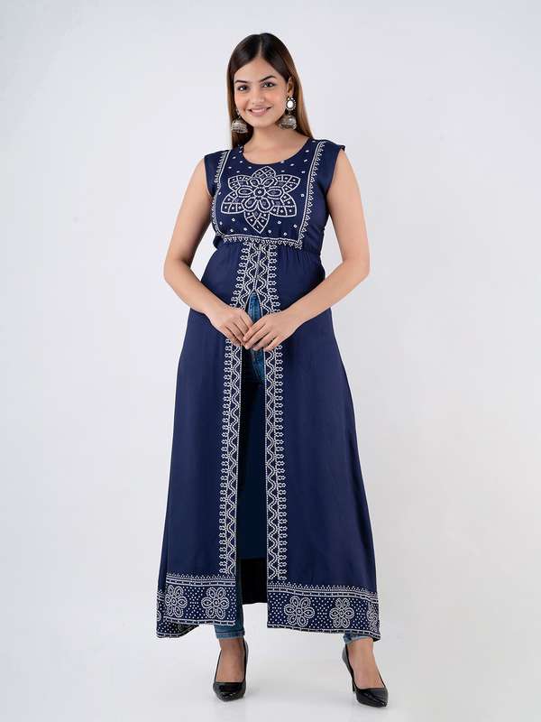 myntra front open kurti