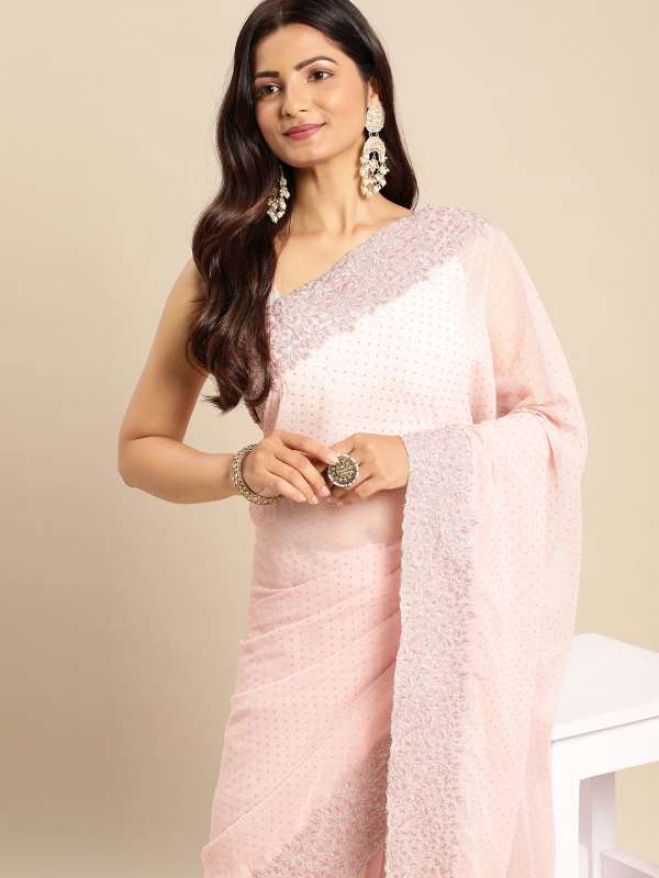 Explore Beautiful Pink Sarees for Weddings and Parties