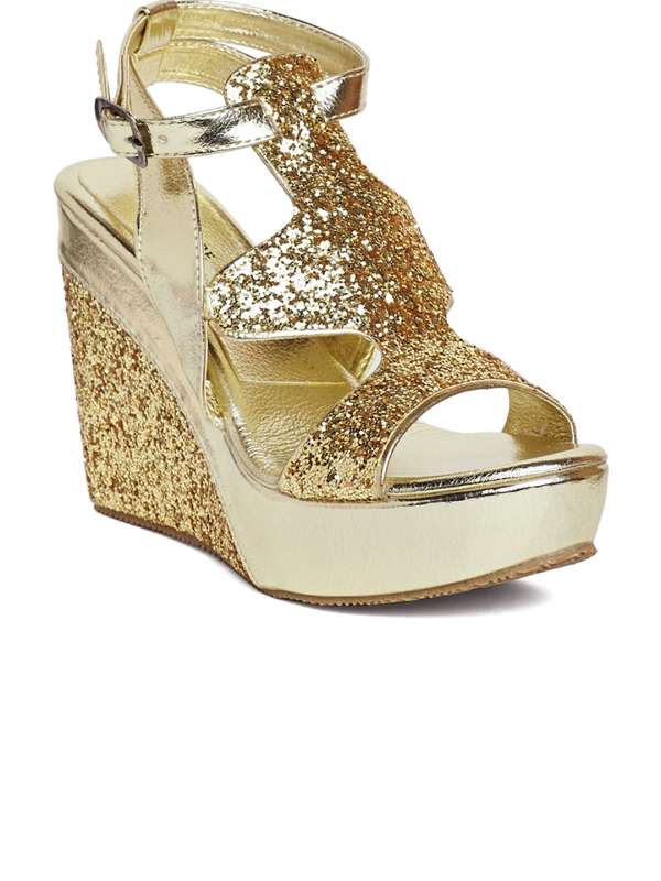 golden heels myntra