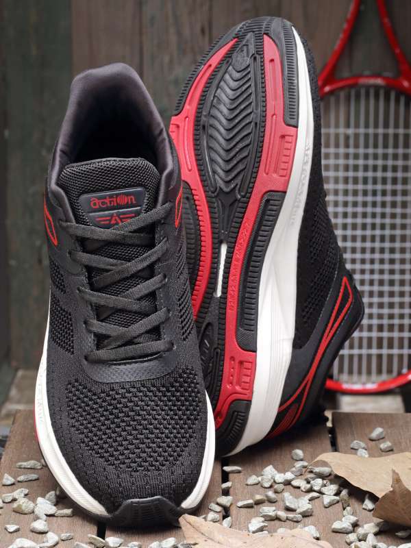 Action shoes black store colour