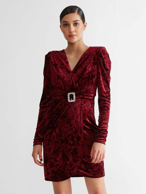 Cover story maroon dress outlet