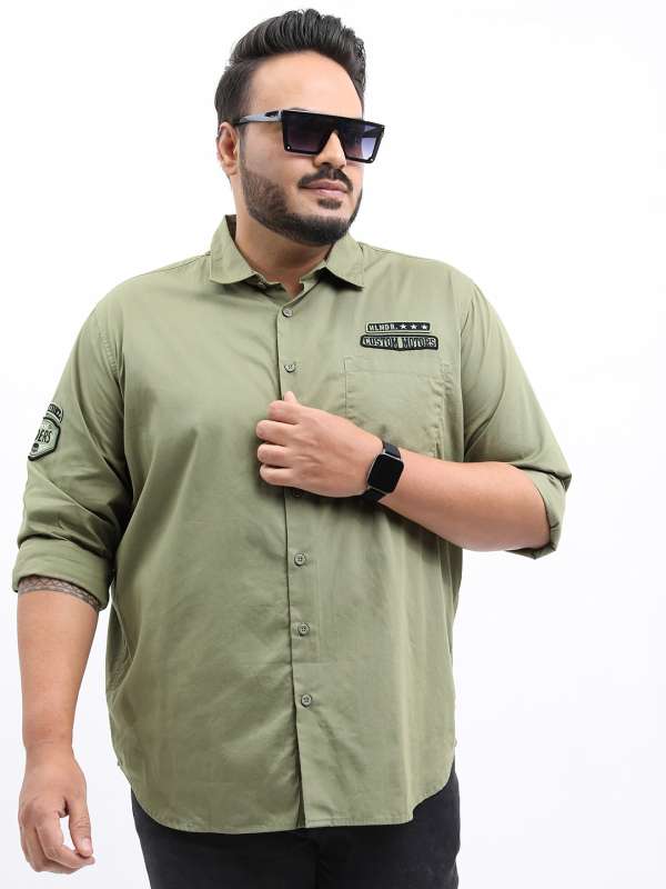Large size sale mens shirts