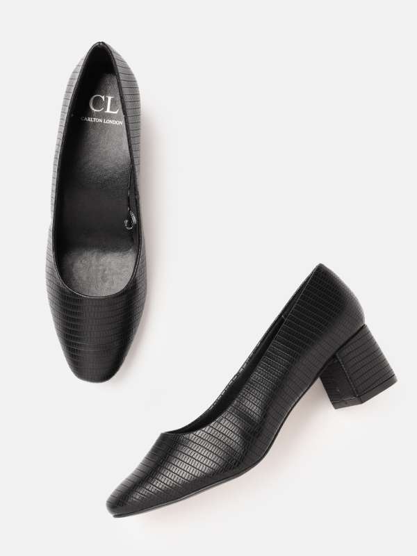 Carlton London Black Grey Snake Skin Printed Pumps 8147047.htm