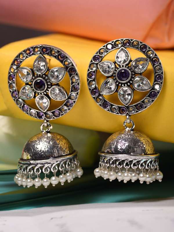 Oxidised earrings price top