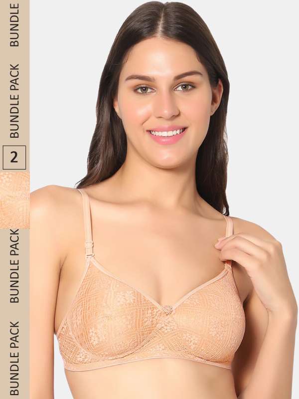 Macrowoman W-Series Women Cotton Full-Coverage Bra (Black_40B)