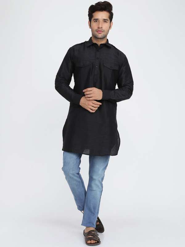 Buy Black Pathani Kurtas online in India