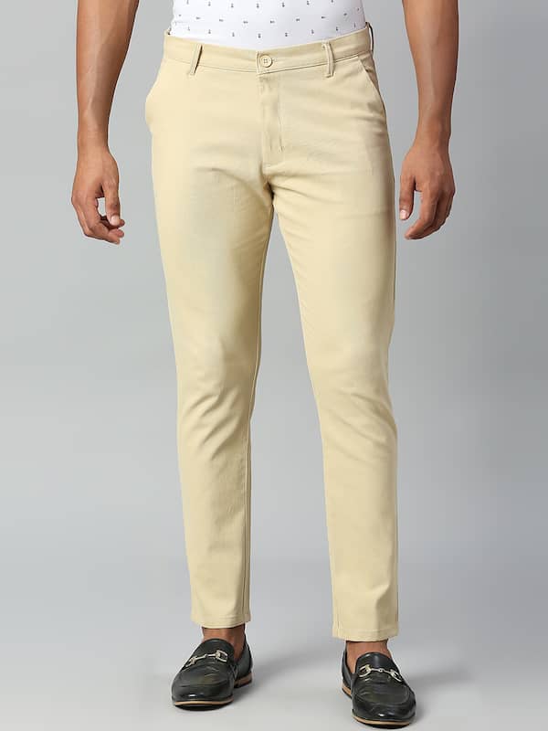 Men's Stylish Mustard and Cream Colour Trouser Combo -SBRG-hangkhonggiare.com.vn