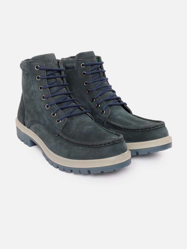 Navy boot shoes hot sale