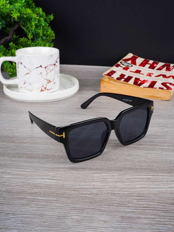 Voyage UV Protected Black Square Men & Women Sunglasses (952MG3669 |Black Lens | Black Frame)