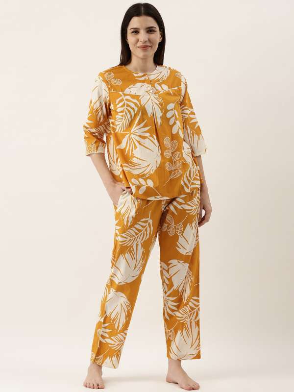 Yellow discount night suit