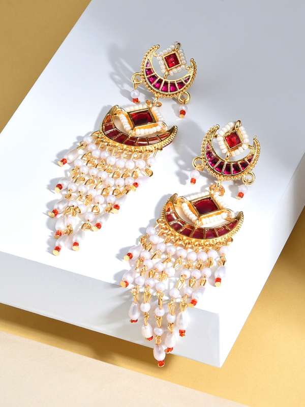 Zaveri pearls long deals earrings