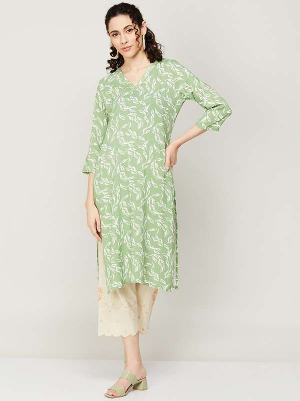 Melange kurta deals